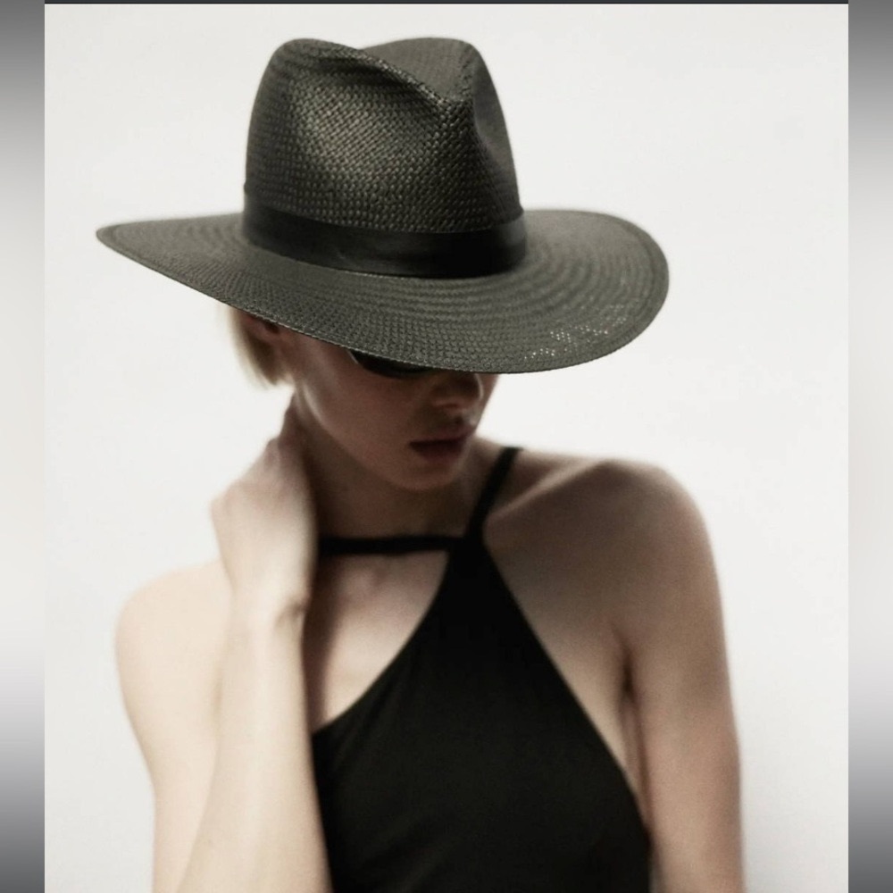 Janessa Leone “Clemence” hat in black, M